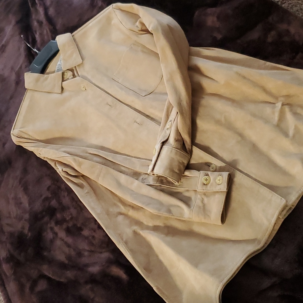 Valerie Steven Suede Leather Shirt - Picture 3 of 3